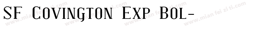 SF Covington Exp Bol字体转换
